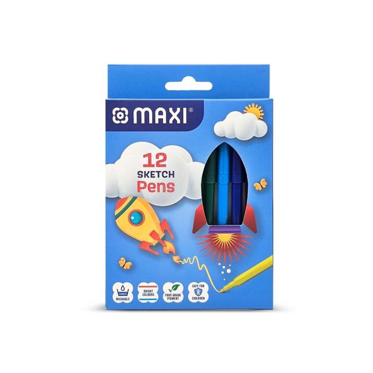 Maxi Felt Tip Pen 12 Color MX-FPR12